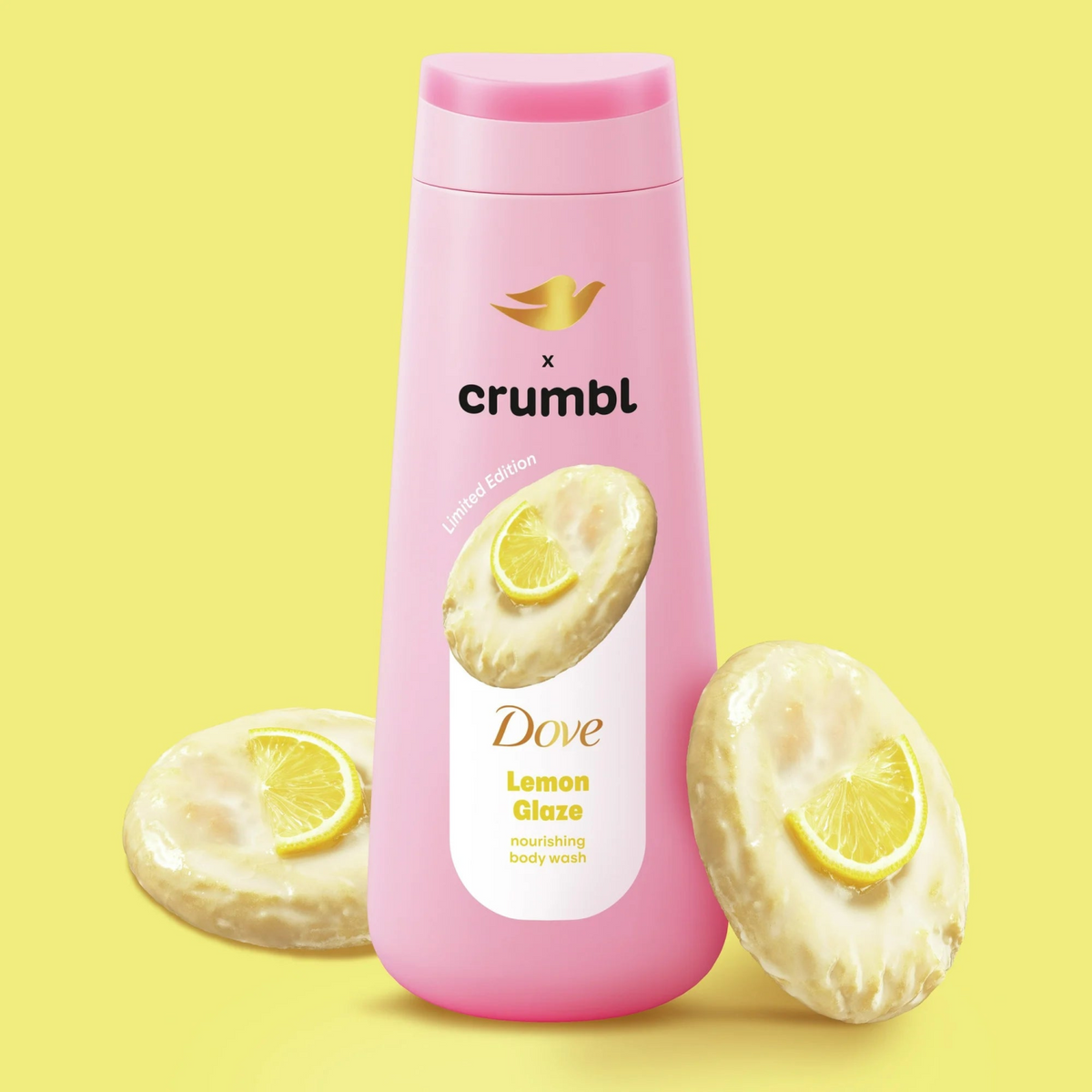 Shampoo Corporal Crumbl x Dove aroma Lemon Glaze